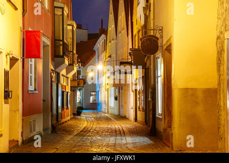 Mittelalterliche Straße Schnoor in Bremen, Deutschland Stockfoto