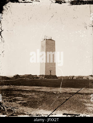 Titel: Washington Monument als es Stand seit 25 Jahren. Rufnummer: LC-BH823-2 eine <P&P>[P & P] Reproduktion Nummer: LC-DIG-Cwpbh-03248 (digitale Datei aus original neg.) RIGHTS INFORMATION: Keine bekannten Einschränkungen für Publikation. MEDIUM: 1 negativ: Glas, nassen Kollodium. ERSTELLT/veröffentlicht: [ca. 1860] Schöpfer: Brady, Mathew B. 1823 (ca)-1896, Fotograf.</P&P> Stockfoto