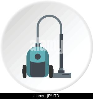 Staubsauger-Symbol Kreis Stock Vektor