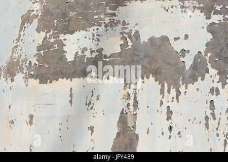 Verzinktes Metall Farbe chipping Stockfoto