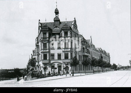 Eckhaus Jakob-Böhme-Straße Schenkendorfstraße Görlitz Heute Zgorzelec Stockfoto