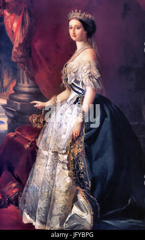 Kaiserin Eugénie in Court Kleid (Winterhalter) Stockfoto