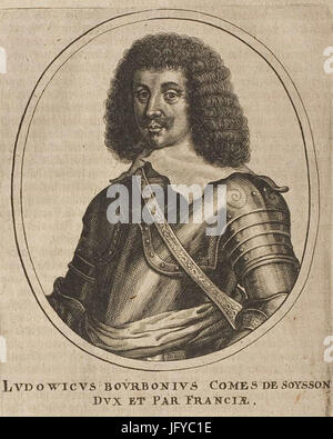 Kupferstich von Louis de Bourbon (1604-1641), Graf von Soissons Matthäus Merian (2) Stockfoto