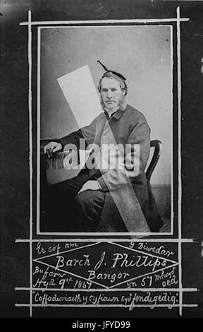 Äh, Cof bin y Diweddar Barch J Phillips Bangor... NLW3365389 Stockfoto