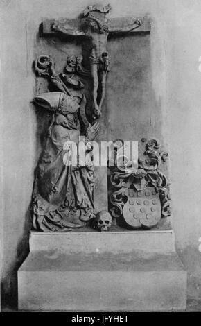 Fürstenwalde Sandsteinepitaph Für Bischof Dietrich von Bülow in der Domkirche Stockfoto