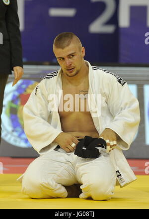 Chu Che Chao Tche, China. 2. Juli 2017. Tschechische Judoka David Klammert konkurriert während des Grand Prix in Chu-Che-Chao-tsche, China, am 2. Juli 2017. Bildnachweis: David Svab/CTK Foto/Alamy Live-Nachrichten Stockfoto