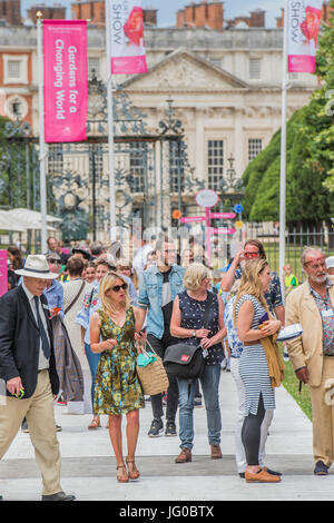 London, UK. 3. Juli 2017. Der Hampton Court Flower Show, organisiert von der Royal Horticultural Society (RHS). Auf dem Gelände des Hampton Court Palace, London. Bildnachweis: Guy Bell/Alamy Live-Nachrichten Stockfoto