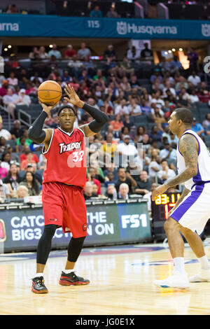 Woche #2 BIG 3 Basketball Turnier Vitrinen Charlotte, NC-Spectrum Center. Stockfoto