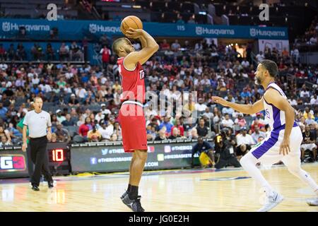 Woche #2 BIG 3 Basketball Turnier Vitrinen Charlotte, NC-Spectrum Center. Stockfoto