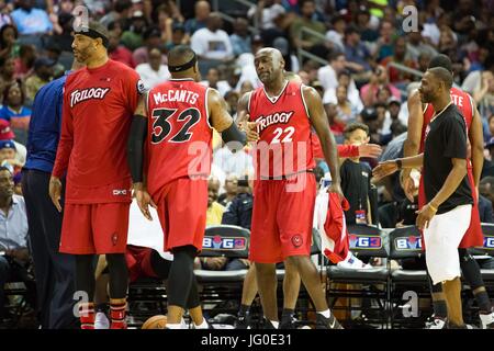 Woche #2 BIG 3 Basketball Turnier Vitrinen Charlotte, NC-Spectrum Center. Stockfoto