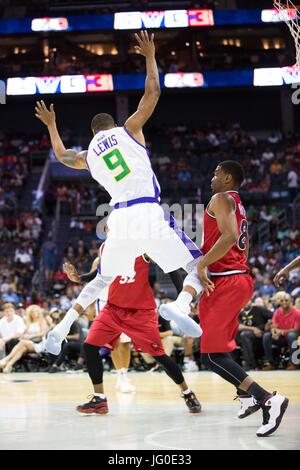 Woche #2 BIG 3 Basketball Turnier Vitrinen Charlotte, NC-Spectrum Center. Stockfoto