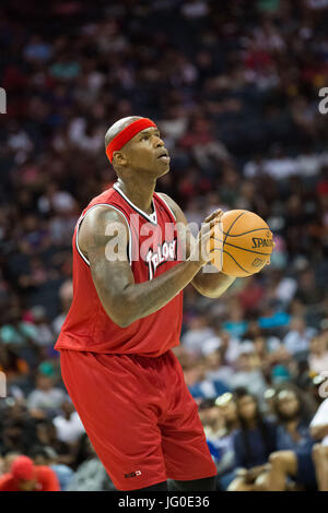 Woche #2 BIG 3 Basketball Turnier Vitrinen Charlotte, NC-Spectrum Center. Stockfoto