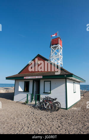 Die historischen Leuty Strandwache an den Ufern des Lake Ontario in der Nähe der Strände von Toronto Kanada Stockfoto