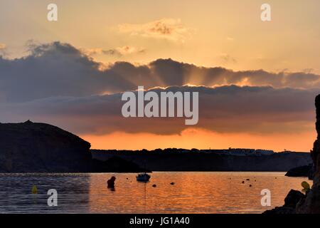 Dramatischen Sonnenuntergang Stockfoto