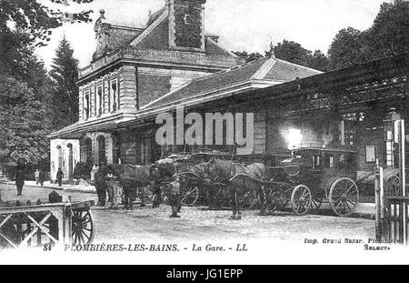 Gare-Plombières-Les-Bains-CPancienne Stockfoto