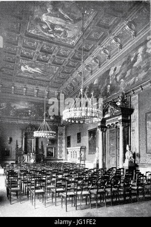 Düsseldorf, Kunstakademie Erbaut von 1875 Bis 1879 von Hermann Riffart, Aula, Gesamtansicht Stockfoto