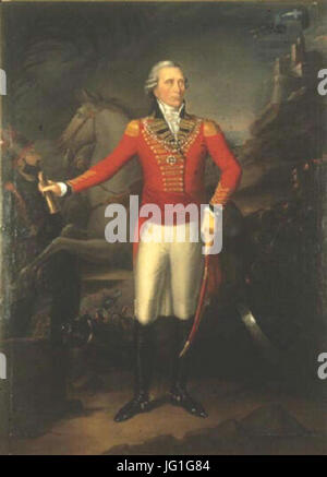 Allgemeine Benoit de Boigne Après la Bataille de Patan Stockfoto