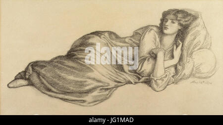 Dante Gabriel Rossetti - Mrs William Morris 281870 1. August 9 Stockfoto