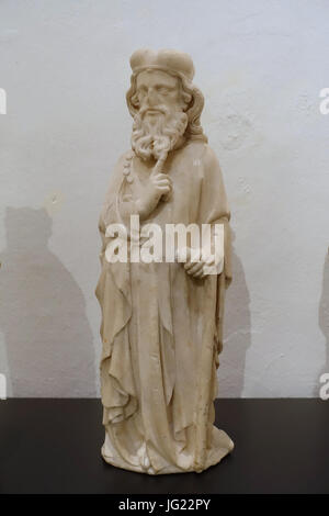 Einzelne Figuren aus dem Hochaltar des Kölner Doms, 2, Köln, c. 1310-1320, Carrara Marmor - Museum Schnütgen - Köln, Deutschland - DSC00018 Stockfoto