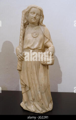 Einzelne Figuren aus dem Hochaltar des Kölner Doms, 4, Köln, c. 1310-1320, Carrara Marmor - Museum Schnütgen - Köln, Deutschland - DSC000 Stockfoto