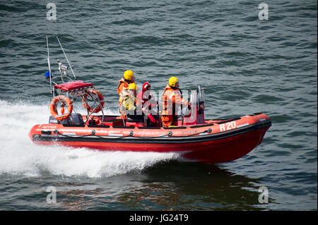 RHIB der SAR in Gdynia, Polen. 23. Juni 2017 © Wojciech Strozyk / Alamy Stock Foto Stockfoto