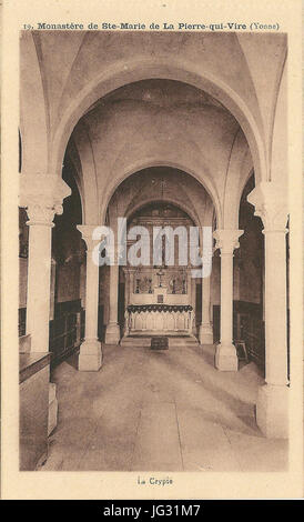 La Pierre-qui-Vire-FR-89-Le Monastère-09 Stockfoto