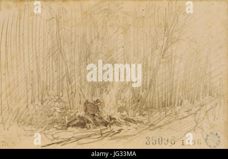 LeơB1ador Haciendo fuego Stockfoto