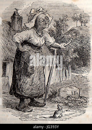 Dieser Titel bezieht sich auf ein Werk von Lorenz Fröhlich, möglicherweise ein künstlerisches oder historisches Stück, das die Figur des „Mère Bontemps“ enthält. Fröhlich, bekannt für seine Beiträge zur Kunst und Literatur, schuf Werke, die kulturelle oder historische Erzählungen widerspiegeln. Stockfoto