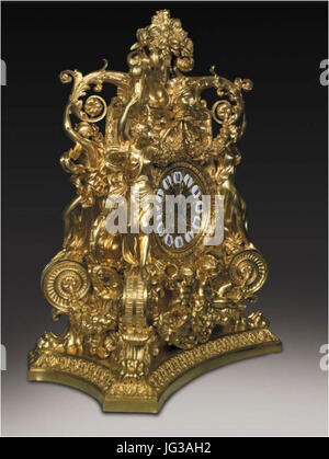 Hôtel de Monaco - Pendule - A.-J. Fédel - Réalisation (Trois Quarts Avant) Stockfoto