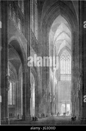 Hasak - Der Dom Zu Köln - Bild 20 Blick Nach Westen Boisserée Stockfoto