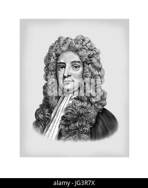 Sir Hans Sloane, 1660-1753, Anglo-Irischer Arzt, Naturforscher, Sammler Stockfoto