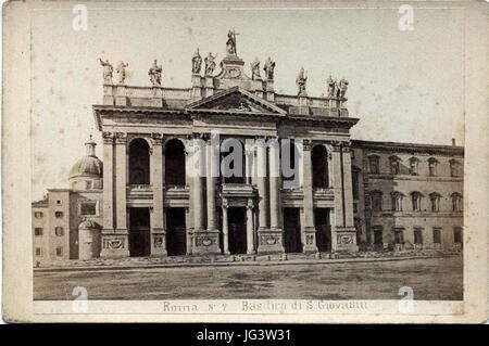 Molins Pompeo 2818-189329 - Roma - Nr. 7 - Basilika S.Giovanni Recto Stockfoto