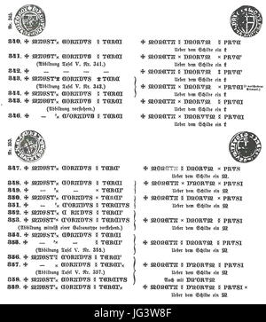 Monety Krzyżackie 1393-1407 f Stockfoto