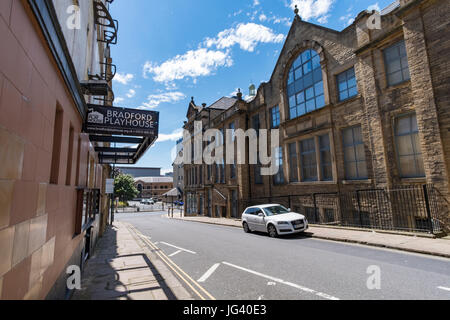 Die historischen Bradford Playhouse, im Bereich "Little Germany" von Bradford, West Yorkshire, Juli 2017 Stockfoto