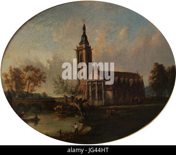 Nogent-le-Rotrou - Stadtmuseum - Louis Moullin - Église Saint-Hilaire vers 1860 Stockfoto