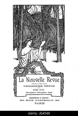 Nouvelle Revue Nov Déc 1910 Tome XVIII 31ème année Stockfoto