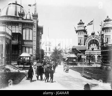 Pabellones de la Exposición Universal de París en 1889-2 Stockfoto