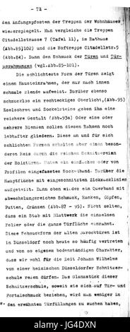 Paul Sültenfuß (1872-1937), Das Düsseldorfer Wohnhaus Bis Zur Mitte des 19. Jahrhunderts, (Diss. TH Aachen), 19, S. 71 Stockfoto