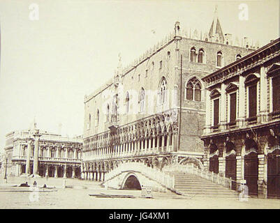 Ponti Carlo 28ca. 1823-189329-Palazzo Ducale in Venedig Stockfoto