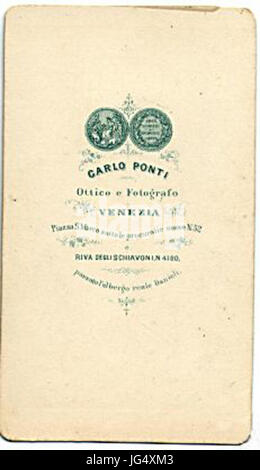 Ponti Carlo 28ca. 1823-189329-Marke Stockfoto
