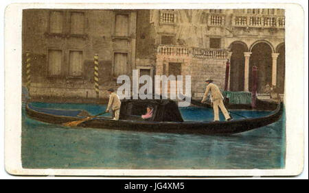 Ponti Carlo 28ca. 1823-189329-venezianische Gondel 28186729 1 Stockfoto