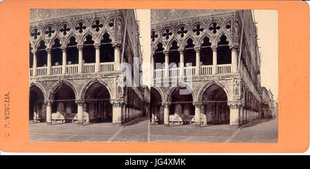 Ponti Carlo 28ca. 1823-189329-Venezia - Palazzo Ducale - Dettaglio 1 Stockfoto