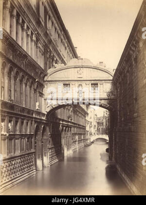 Ponti Carlo 28ca. 1823-189329 - Venezia - Ponte dei sospiri Stockfoto
