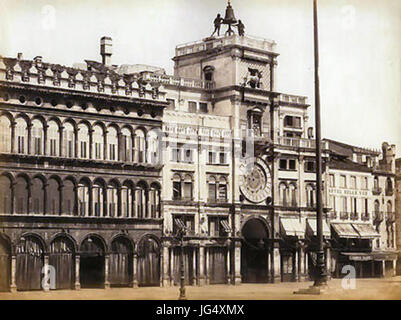 Ponti Carlo 28ca. 1823-189329 - Venezia - Torre Dell orologio Stockfoto