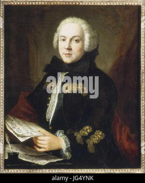 Portrait de Boccherini Attribué À Jean-Étienne Liotard (1702-1789) Stockfoto