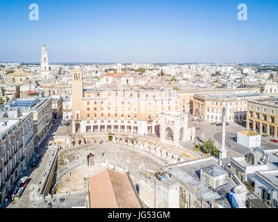 Historischen Zentrum von Lecce in Apulien, Italien Stockfoto