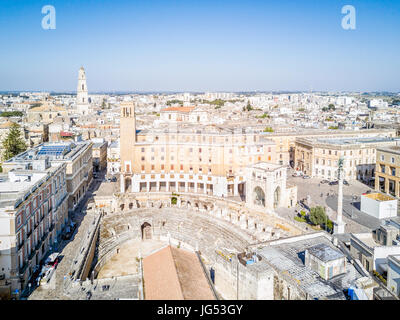 Historischen Zentrum von Lecce in Apulien, Italien Stockfoto
