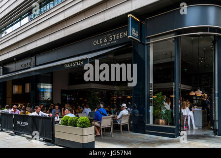 OLE & Steen dänische Bäckerei, Haymarket, London, UK Stockfoto