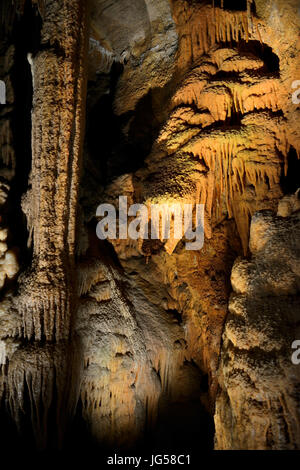 Felsformation im King Solomons Höhle in der Nähe von Liena im nördlichen Tasmanien, Australien Stockfoto