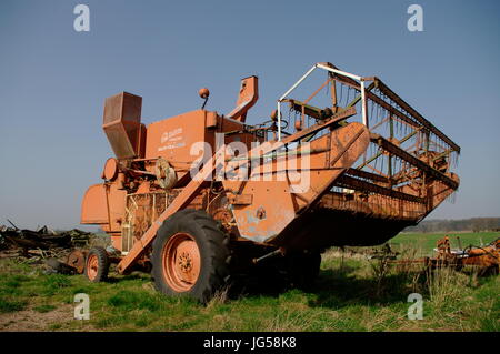 Allis Chalmers Mähdrescher Stockfoto